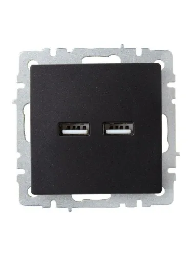Розетка BRITE USB A+A 3.1А РЮ10-1-БрЧ механизм черн. IEK BR-U21-D31-K02 фото 8