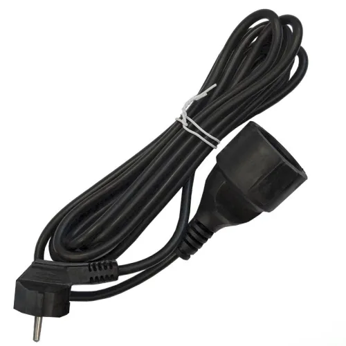Удлинитель-шнур 1х3м с заземл. 16А IP20 ПВС 3х1 черн. DOMTOK 2342