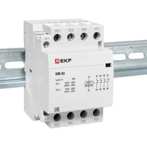 Контактор модульный КМ 63А 4NC (3 мод.) PROxima EKF km-3-63-04 фото 4