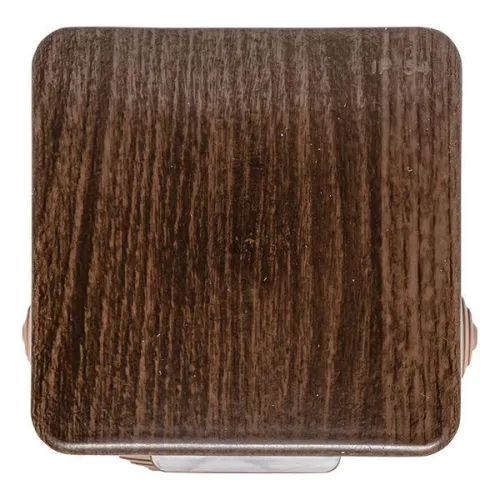 Коробка распаячная КМР-030-031 с крышкой 80х80х50 7 мембранных вводов IP54 темн. дерево PROxima EKF plc-kmr-030-031-t фото 7