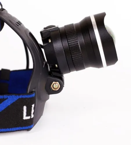 Фонарь аккумуляторный налобный LED5337 3.7В 1LED 5Вт фокус 2 ак. 3 режима USB бокс черн. Ultraflash 15016 фото 5