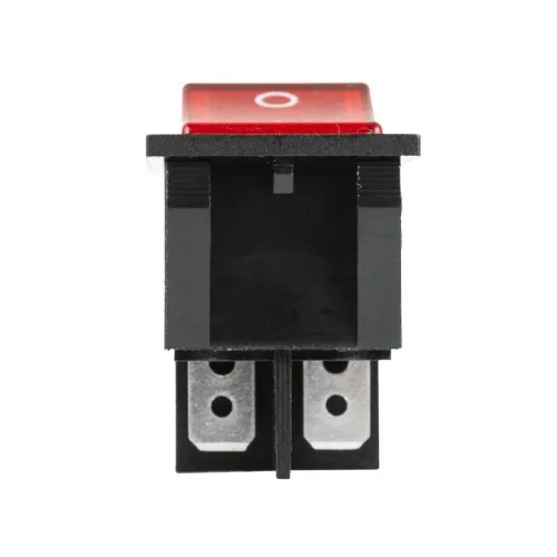 Выключатель клавишный 250В 30А (4с) ON-OFF красн. с подсветкой REXANT 36-2346 фото 2