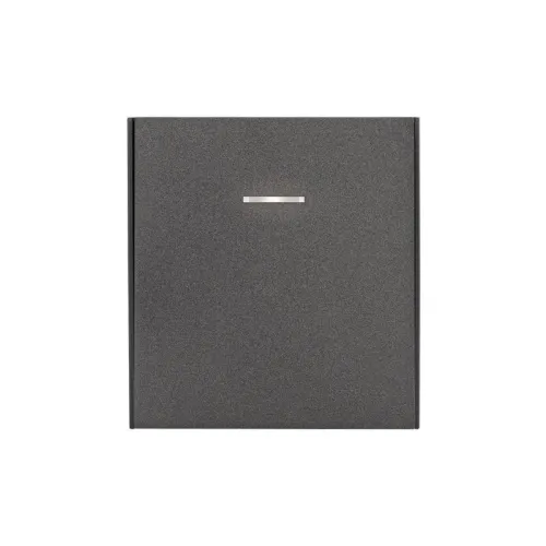 Выключатель проходной (переключатель) 1-кл. СП STRONG MIELE 10А с подсветкой графит Kranz KR-78-0716-6