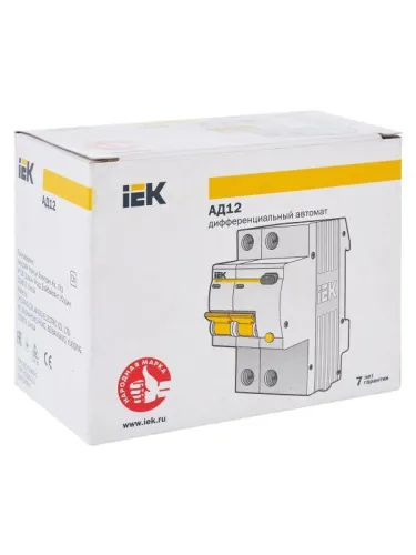 Выключатель автоматический дифференциального тока 2п C 20А 30мА тип AC 4.5кА АД-12 KARAT IEK MAD10-2-020-C-030 фото 11