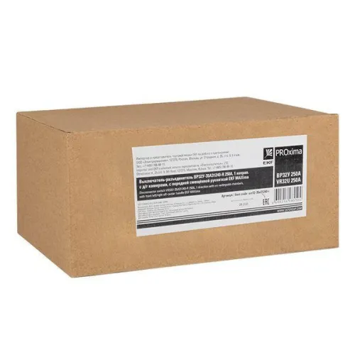 Выключатель-разъединитель ВР32У-35A31240-R 250А 1 напр. с дугогасит. камерами с передней смещенной рукояткой MAXima EKF uvr32-35a31240-r фото 4