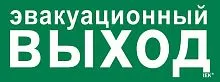 Этикетка самоклеящаяся 350х130мм "Эвакуационный выход" IEK LPC10-1-35-13-EVV