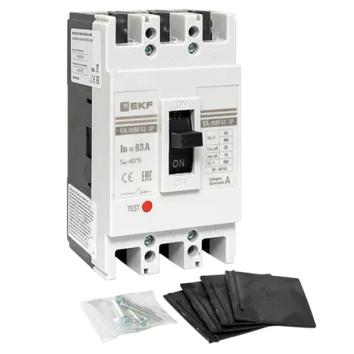 Выключатель автоматический 3п 63/63А 25кА ВА-99М PROxima EKF mccb99-63-63m фото 7