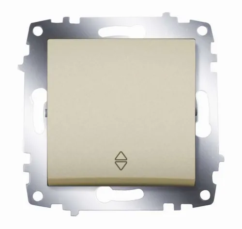 Переключатель 1-кл. СП Cosmo 10А IP20 (сх. 6) механизм титаниум ABB 619-011400-209