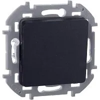 Переключатель 1-кл. Inspiria 10А IP20 250В 10AX механизм антрацит IEK 673653