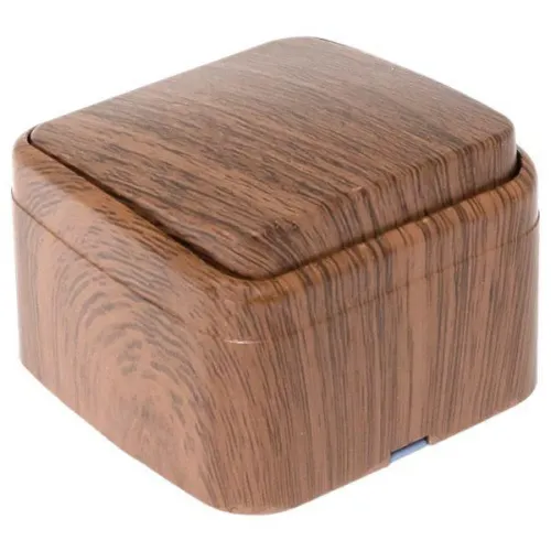 Выключатель 1-кл. 2п ОП Минск 10А IP20 темн. дерево EKF EGV10-021-40 фото 2