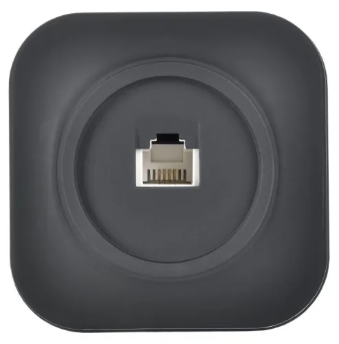 Розетка телефонная ОП GLORY РТ20-ХЧм RJ11 черн. матов. IEK ETH10-K02M фото 2