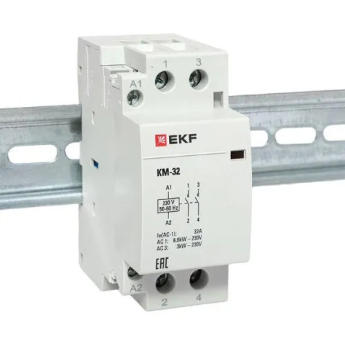 Контактор модульный КМ 32А 2NО (2 мод.) EKF km-2-32-20 фото 10