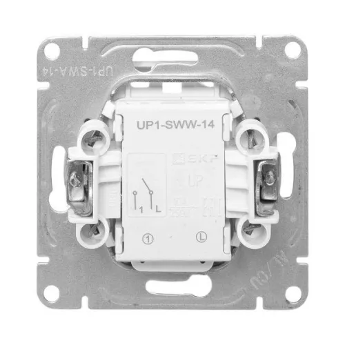 Выключатель 1-кл. СП Эпика с подсветкой механизм алюм. EKF UP1-SWA-14 фото 7