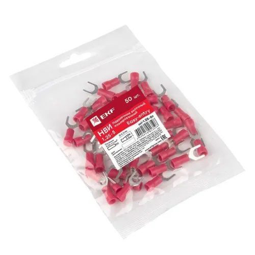Наконечник вилочный изол. НВИ 1.5-5 (уп.50шт) EKF nvi-1.25-5n фото 4
