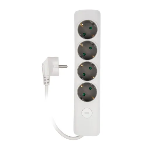 Удлинитель 4х1.4м с заземл. с выкл. бел. ET-04-140W JAZZway 5051799 фото 5