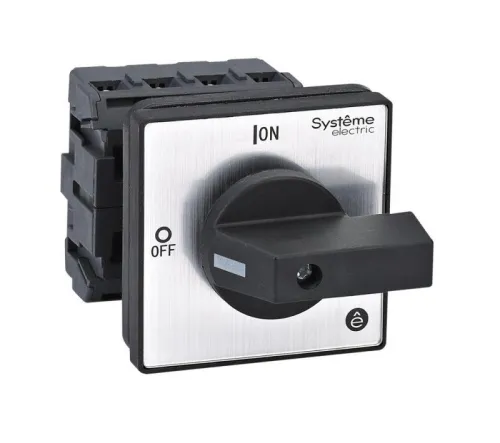 Выключатель-разъединитель 4п 32А IP20 с черн. рукоят. на дверцу 4 винтами SE MSD32420B