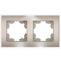 Рамка 2-м Афина стеклянная шампань UNIVersal 2279