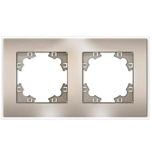 Рамка 2-м Афина стеклянная шампань UNIVersal 2279