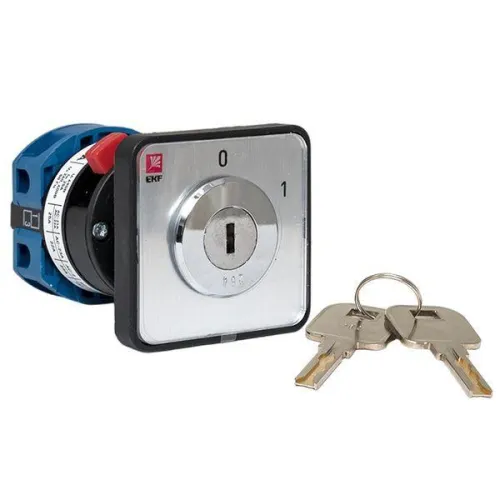 Переключатель кулачковый ПК-1-112 2п 25А "0-1" с ключом EKF pk-1-112-25 фото 4