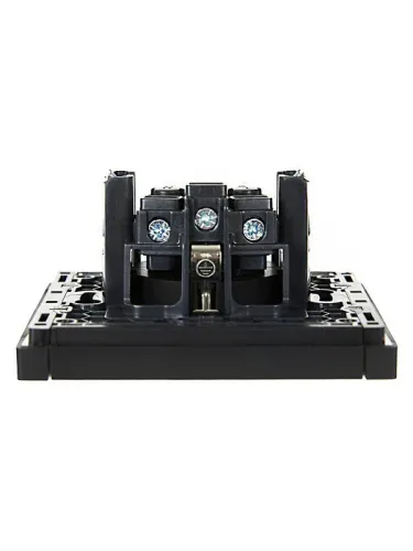 Розетка СП FORTE&PIANO FP116 16А с заземл. без защ. шторок винт. крепл. черн. IEK FP-R11-16-K02 фото 5