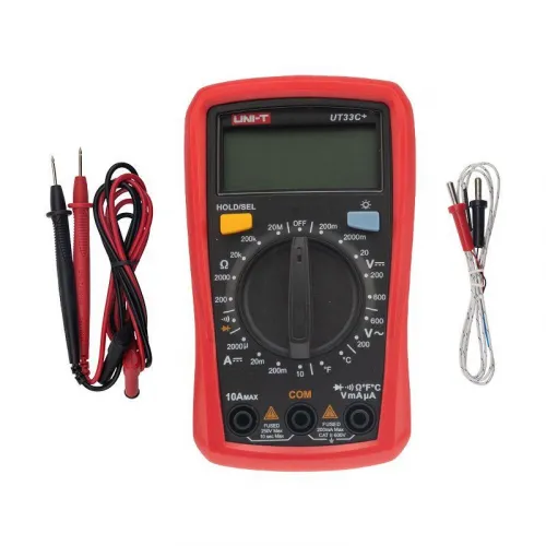 Мультиметр портативный UT33C+ с измер. температуры прозвонка UNI-T 13-0057 фото 3