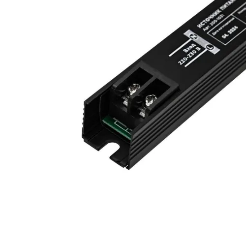 Источник питания (драйвер) 12В 24Вт IP20 с разъемами под винт ультратонкий Rexant 200-1031 фото 4