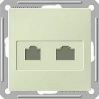 Розетка компьютерная + телефонная 2-м СП W59 RJ45 + RJ11 кат.5E 1А механизм сл. кость SE RSI-251TK5E-2-86