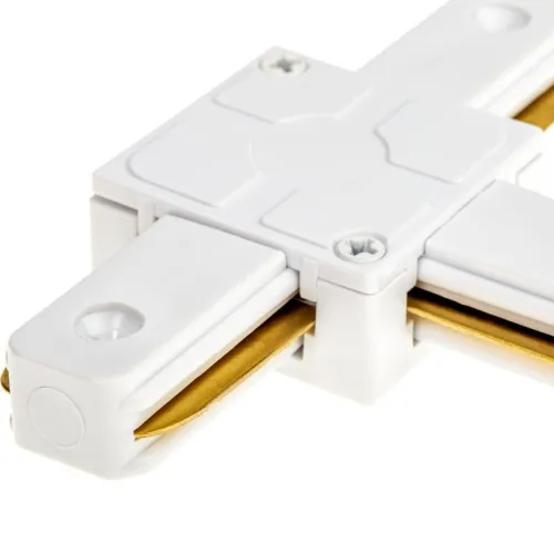 Коннектор трековый для соединения шинопровода Т-образн. жесткий ARTLINE пластик/медь бел. Ritter 59747 0 фото 5