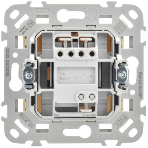 Выключатель 1-кл. СП FLITE ВС11-1-0-ФлСл 10А механизм сливочный IEK FI-V10-0-10-1-K86 фото 4