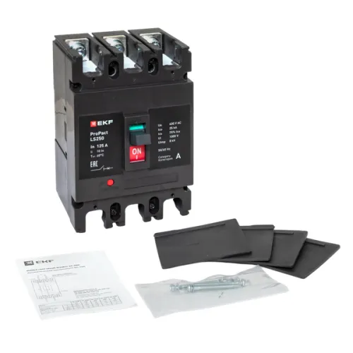 Выключатель автоматический 3п 125А 25кА LS250 ProPact EKF mccb-250-25-3-125-ls фото 5