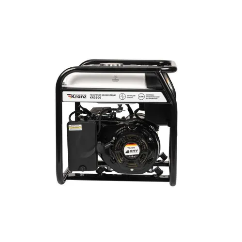 Генератор бензиновый KR3300 3.3кВт 230В 15л ручной стартер KRANZ KR-16-1133 фото 12