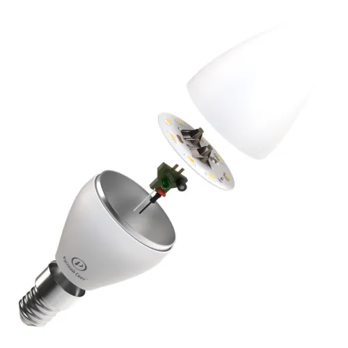 Лампа светодиодная RS C37 E14 6W 220-240V 4000К 6Вт 600лм Ra 90 свеча Русский Свет 15010545057 фото 2
