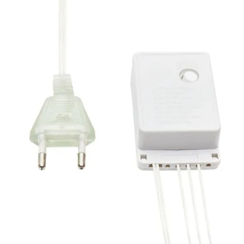 Гирлянда светодиодная "Светодиодный Дождь" 3х2м LED мультиколор свечение с динамикой провод прозр. 230В Neon-Night 235-099 фото 9