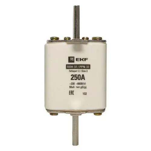 Вставка плавкая ППН-37 400/250А габарит 2 PROxima EKF fus-37/400/250 фото 7