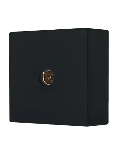 Розетка 1-мест. TV оконечная черн. бархат LEZARD 752-4200-130 фото 4