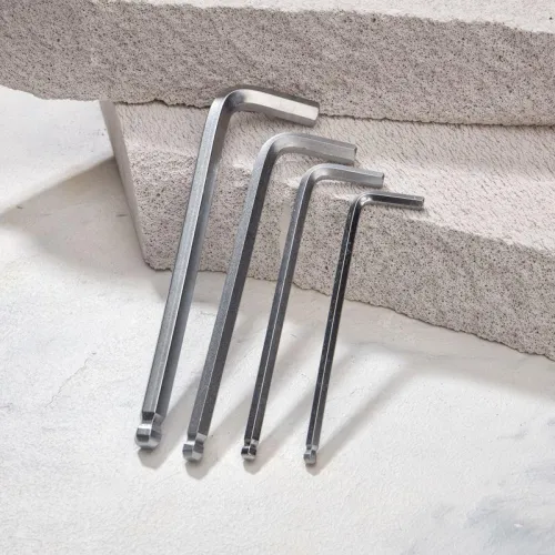 Набор ключей имбусовых HEX 1.5-10мм CrV 9шт удлиненные с шаром Kranz KR-12-5211 фото 8