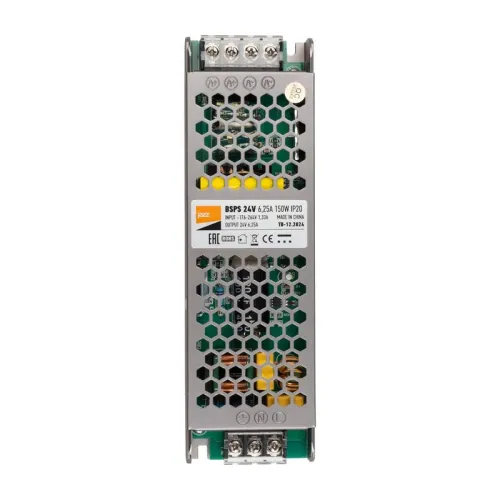 Блок питания для светодиодной ленты 150Вт 6.25А 24В IP20 BSPS метал. Pro+ JazzWay 5015593