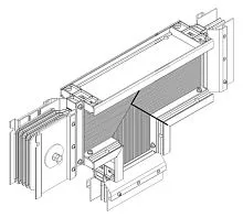 Секция T-образ. вниз 800А Cu 3L+N+1/2PE IP55 тран. IEK LB-0800C5-35-F-TD