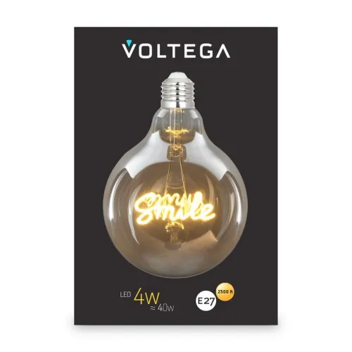 Лампа светодиодная филаментная Loft 271 G125 4Вт 2500К E27 Voltega 8553 фото 7