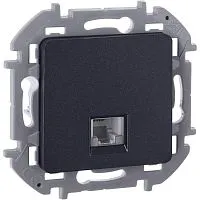 Розетка телефонная Inspiria RJ11 механизм антрацит IEK 673823