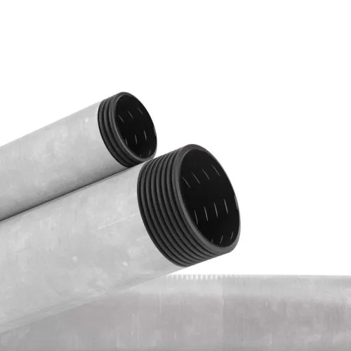 Труба гофрированная двустенная ПНД гибкая дренажная d110мм с геофильтром SN8 перфорация 360град. черн. (уп.50м) DKC 141911A-8K фото 3