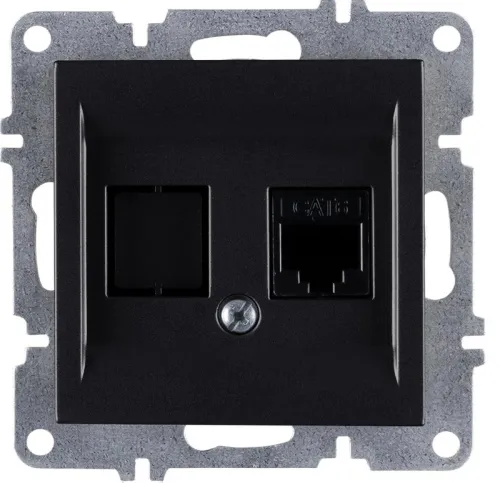 Розетка компьютерная LAVIN/KAREN RJ45 кат.6 механизм черн. ARVIA 50 07 2000 247