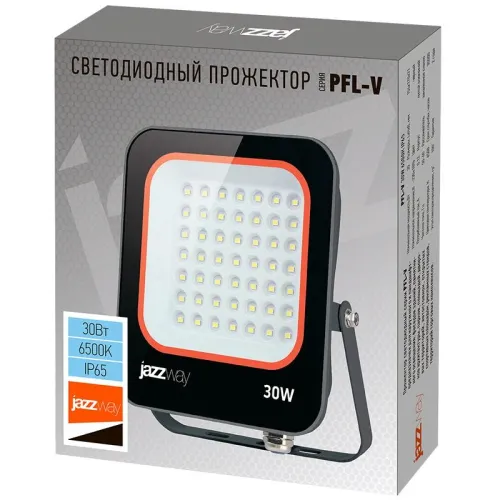 Прожектор светодиодный PFL-V 30Вт 6500К IP65 ДО JazzWay 5039711 фото 5