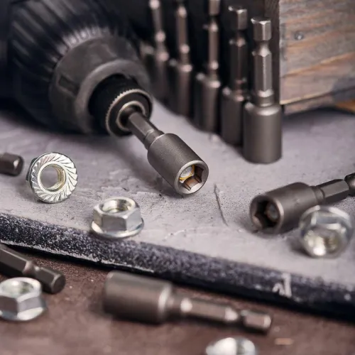 Ключ-насадка 8х48мм 1/4дюйм магнитная (уп.20шт) Kranz KR-92-0401 фото 2