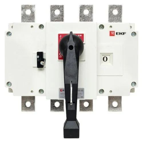 Рубильник-выключатель 4п 400А с рукояткой управления для прямой установки PowerSwitch EKF psds-400-4 фото 4