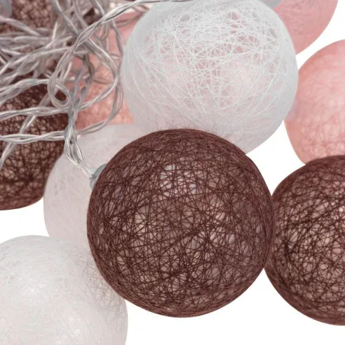 Гирлянда светодиодная "Тайские фонарики "Вельвет" 3.5м 20 LED прозрачный ПВХ питание USB тепл. бел. Neon-Night 304-008 фото 5