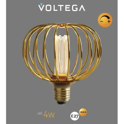 Лампа светодиодная Loft Led A101GMC97 4Вт 1800К E27 DIM Voltega 8567 фото 6