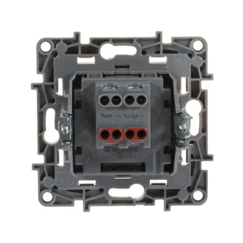 Переключатель перекрестный 1-кл. СП Etika 10А IP20 250В 10AX винтов. клеммы механизм бел. Leg 672209 фото 5