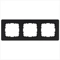 Рамка 3-м G-Flex черн. матов. soft touch Jasmart G1103PB