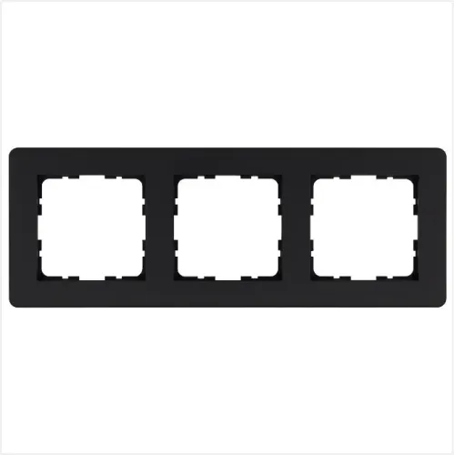 Рамка 3-м G-Flex черн. матов. soft touch Jasmart G1103PB